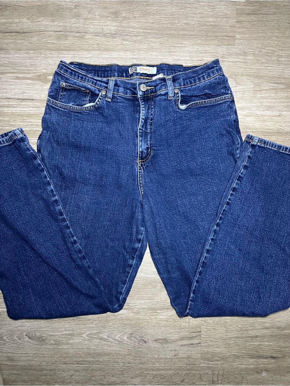 Vintage Faded Glory Dark Wash Stretch Jeans Size 14